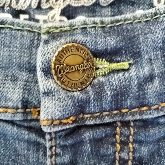 Wrangler Jeans Mens 30x32 Blue Retro Slim Straight Stretch Denim - Picture 13 of 14